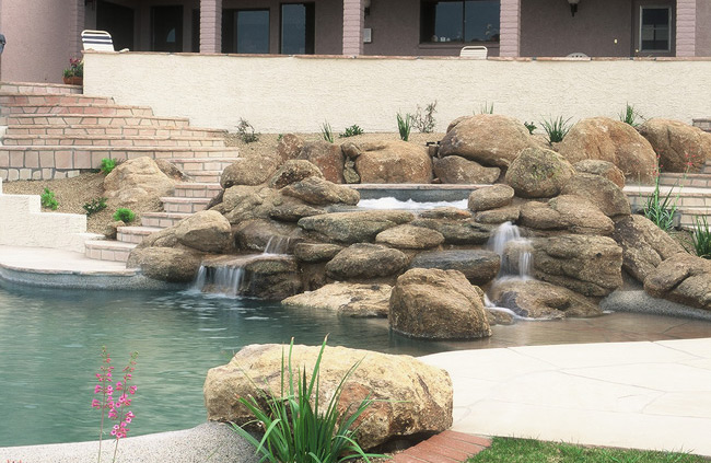 How to Repair a Cracked Fake Rock Waterfall/Slide Feature